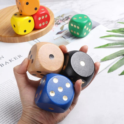 Oversized Wooden Dice